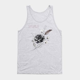 vintage flower aesthetic, botanical designs, botanical artistry, botanical aesthetic, abstract flower art, flower line art, line art drawing, line art, line drawing flowers, line drawing Tank Top